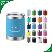 Vaso Térmico de Acero Inoxidable de Doble Pared con Recubrimiento en Polvo y Logotipo Personalizado, con Tapa Deslizante, para Café Frío o Caliente, para Oficina