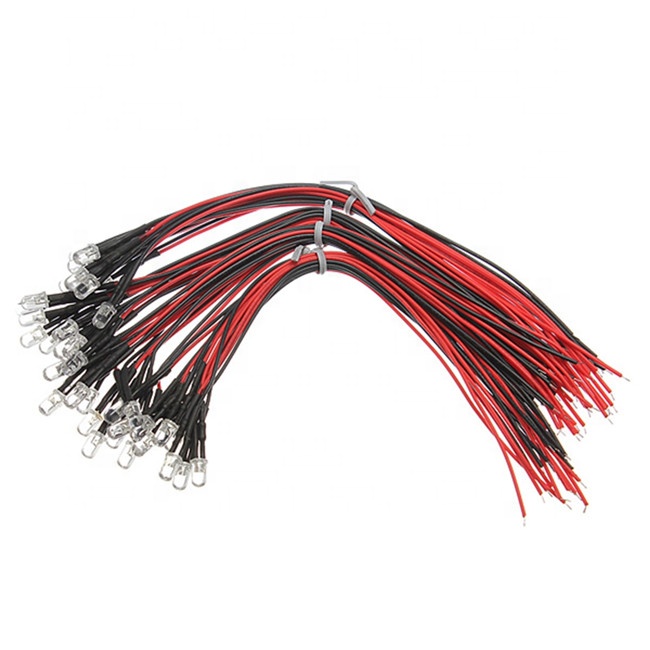 СВЕТОДИОД 5 мм 12 в УФ 395nm 410nm Предварительно проводной светодиод