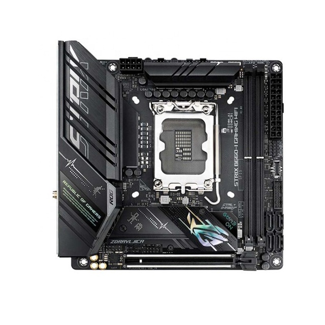ROG STRIX B660-I GAMING WIFI for ASUS Gaming Motherboard B660 ITX LGA 1700 Slot Supports PCIe 5.0 8+1 Power Module DDR5 AEMP