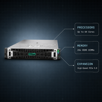 Serveur en rack 2U à double processeur, mémoire DDR5 haute densité, extension PCIe Gen5, alimentation à échange à chaud