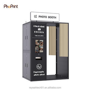 Cabina de Fotos Retro Portátil Personalizada de Madera Estilo Coreano Vintage con IA - Product Image 1