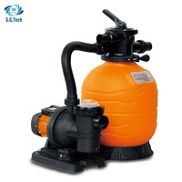 2026 Effizienter Top-Mount-Kunststoff-Sandfilter mit Wasserpumpe 220V Spannung für Schwimmbäder