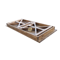 Table de mariage rectangulaire pliante en bois de 160, 200, 240 cm (8 pieds) pour événements, fêtes et extérieur, style ferme