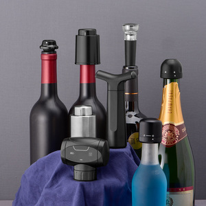 Mini bouchon de <span class=keywords><strong>champagne</strong></span> sous vide pivotant pour verrouiller le bouchon de bouteille de vin - Product Image 4