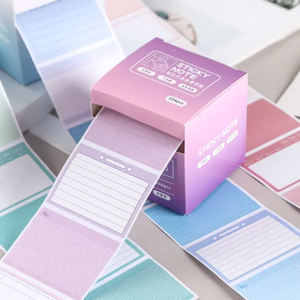 Morandi-Lista de tareas autoadhesiva de color Bloc de notas adhesivas Rollo de papel Notas para organización y recordatorios - Product Image 4