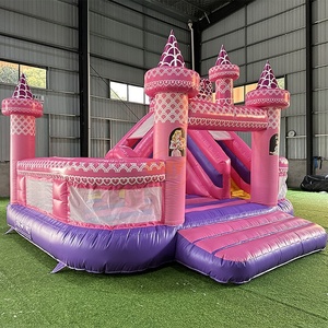 Castillo Inflable <span class=keywords><strong>Rosa</strong></span> Princesa de Hpfburg <span class=keywords><strong>con</strong></span> Tobogán, Casa de Brinco Inflable <span class=keywords><strong>con</strong></span> Resbaladilla - Product Image 2