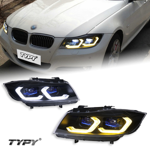 เลนส์ LED สองสี 12V 6000K ไฟวิ่งกลางวันและไฟเลี้ยว รุ่นใหม่สำหรับปี 2005-2012 สำหรับชุดไฟหน้าซีรีส์ 3 E90 - Product Image 1