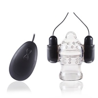 Masseur électrique du gland du pénis avec 2 capuchons, masturbateur masculin, entraîneur de retardement de l'éjaculation pour hommes