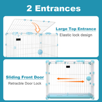 Pour les caisses de Cage de Transport de charge supérieure de vélo Portable transporteur souple petit chien pliable réversible tapis lavables caisse pour animaux de compagnie