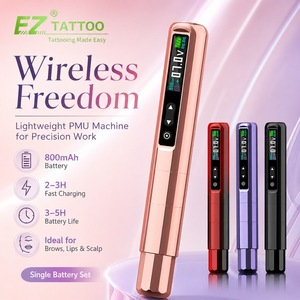 Stylo de tatouage PMU sans fil <span class=keywords><strong>EZ</strong></span> Lola Light 81g, batterie unique, course de 2,8 mm, mode point à 10 niveaux, machine de maquillage permanent pour sourcils et lèvres - Product Image 2