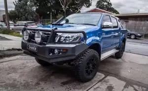 Hilux — pare-chocs avant en acier pour Hilux revo vigo, sportif, avec LED, phare antibrouillard