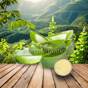 Polvo de extracto de Aloe Vera 17% orgánico 17% Aloína A + B Suplemento de hierbas de grado alimenticio de forma líquida de hoja MOP 1kg - Product Image 1