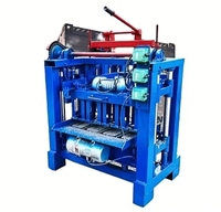 Petite machine manuelle de fabrication de briques en blocs simples pour le ciment et le béton pour les industries domestiques à petite échelle