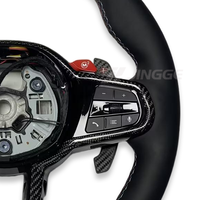 Volant chauffant en fibre de carbone style LCI personnalisé pour BMW G20 G30 G80 G30 M3 G82 G30 M550i M340i M5 G90 G15 M40i