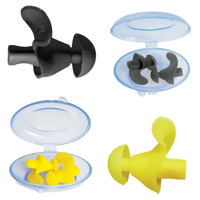 Custom Reusable Water Sport Ear Plugs Soundproof Swimming Silicone Earplugs for Adults