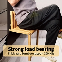 Tabouret pliant en bambou de loisirs moderne chaise de douche pliable murale tabouret à langer pour salle de bain salon chambre