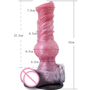 YOCY Nuevo Dildo Monstruo Lobo con Nudo, Tres Tamaños, Juguete Sexual Erótico de Fantasía, Silicona Líquida, Tamaño Pequeño, Cómodo para Mujeres - Product Image 6