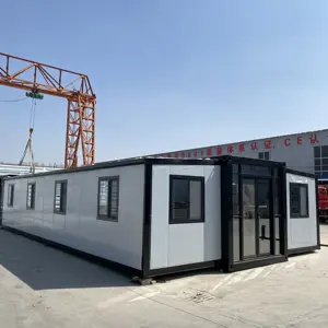 Mobile Portable 40ft 3 Bedroom Expandable Container House Extendable Luxury Folding Container Home Office