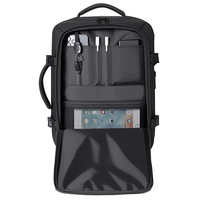 Nouveau sac à dos extensible de couleur unie, sac d'ordinateur multifonction, sac d'étudiant de grande capacité, personnalisable