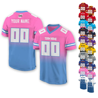 Jersey Sepak Bola Nama & Nomor Tim yang Dipersonalisasi Untuk Wanita Pria, Kaos Sepak Bola V-neck Depan Belakang yang Dapat Disesuaikan, Hadiah Sepak Bola untuk Penggemar