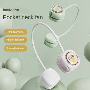 Ventilateur portable mini à suspendre au cou, rechargeable par USB, sans pales, avec fonction de refroidissement, pour voiture, alimenté par électricité/batterie - Product Image 3