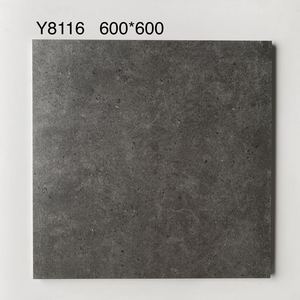 Carrelage intérieur rustique de bonne qualité, <span class=keywords><strong>noir</strong></span>, 60x60, décoration, carrelage en porcelaine pleine masse, céramique blanche, <span class=keywords><strong>terrazzo</strong></span> pour sol de bureau - Product Image 4