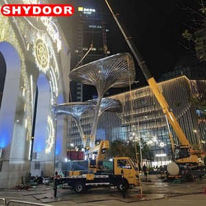 ประติมากรรมวงกลมสแตนเลสขนาดใหญ่, ประติมากรรมสถาปัตยกรรมแลนด์มาร์คของเมือง, ปรับแต่งได้, ดีไซน์แนะนำ - Product Image 6