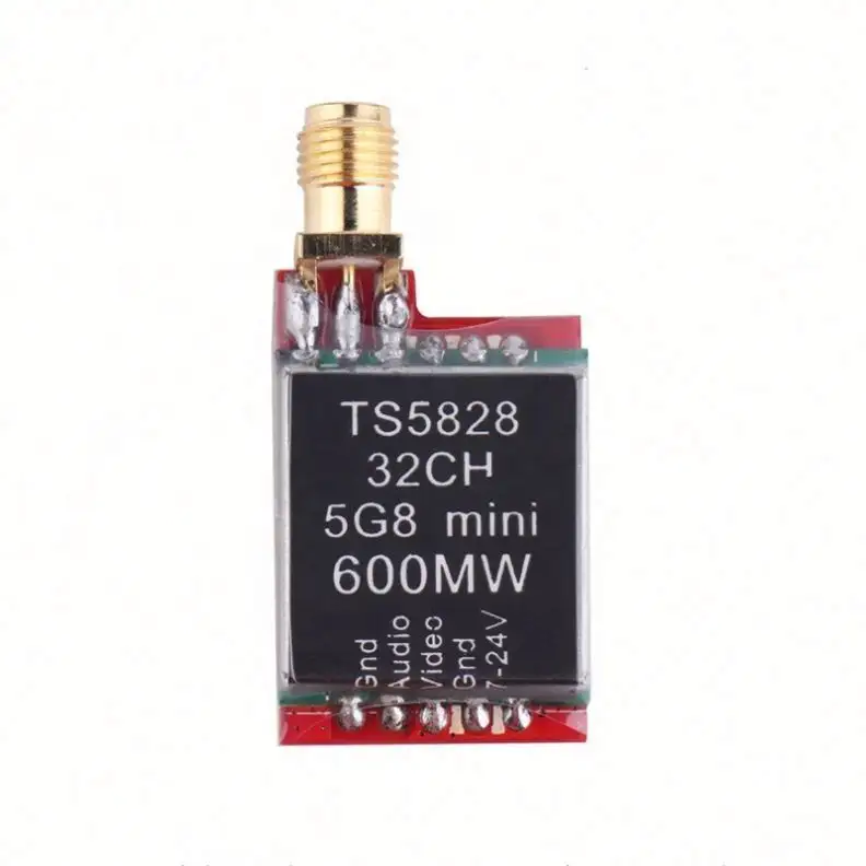 TS5828 5.8GHz 600mW 32CH FPV kablosuz ses Video AV verici 1.5km aralığı