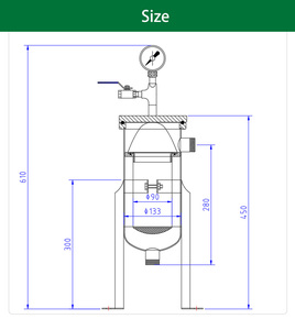 Nuovo Alloggiamento per Filtro a Sacchetto in Acciaio Inossidabile, Servizi OEM/ODM, Attrezzature per Filtrazione Industriale - Product Image 5