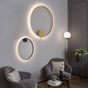 โคมไฟติดผนังพื้นหลังติดตั้งในร่มโรงแรมหรูห้องนอนข้างเตียงตกแต่งบ้านนอร์ดิกโมเดิร์นราคาถูกโคมไฟติดผนัง LED - Product Image 2