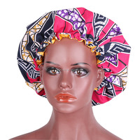 Bonnet de nuit double couche en satin Ankara à motif floral pour femme adulte, usage quotidien quatre saisons, emballage tendance, prix de gros