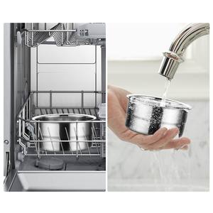 household 304 stainless steel round food storage container with lid outdoor <b>lunch</b> <b>box</b> children snack <b>box</b> kitchen food container - Product Image 4