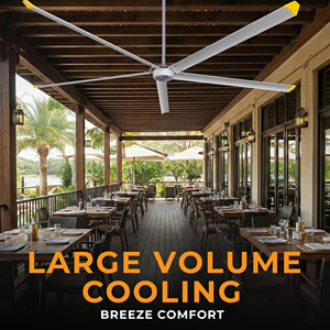 Kipas Gantung Industri HVLS Pmsm 24ft 2025, Aliran Udara Ventilasi Volume Tinggi, Kustom dengan Motor 220v/110v Langsung Dari <span class=keywords><strong>Malaysia</strong></span> - Product Image 1
