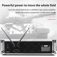 Amplificateur professionnel YAIKA GT12M 2400W*2 haute puissance 12 canaux en métal, mixeur audio DJ karaoké, entrées USB/XLR, sortie stéréo