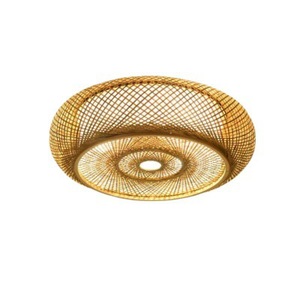 Bamboo Ceiling Light Led Three <b>Headed</b> Chandelier For Home Living Room Bedroom Zen <b>Style</b> Nordic Minimalist Design - Product Image 1