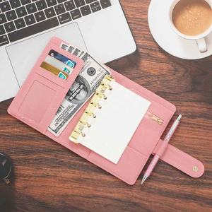 <span class=keywords><strong>Etsy</strong></span> FB TK Best Seller çakıl tahıl deri altın yüzük bağlı A7 para organizatör nakit tasarrufu için bütçe cüzdan bağlayıcı - Product Image 6