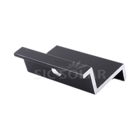 Collier de fixation d'extrémité pour panneau solaire, système de montage solaire, support de fixation solaire