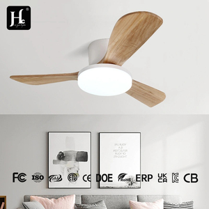 Ventilateur de plafond moderne de 42 pouces avec lampe à diodes électroluminescentes et télécommande, pour salon, avec nouveau moteur AC/DC en ABS et finition bois. - Product Image 3