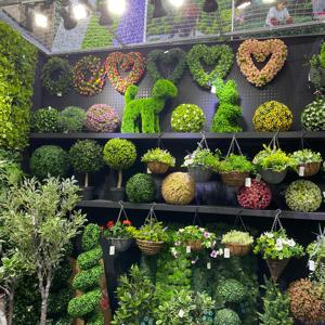 PZ-1-132 Ruopei กระถางต้นไม้ Topiary ประดิษฐ์ต้นไม้ไซเปรสสีเขียวสําหรับตกแต่งบ้านในร่มกลางแจ้ง - Product Image 2