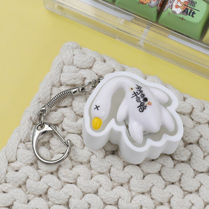 Meilleures ventes transfrontalières : Porte-clés anti-stress en forme de canard joyeux, pendentif à clic pour le bout des doigts, modèle imprimé en 3D, fabriqué en Chine - Product Image 3