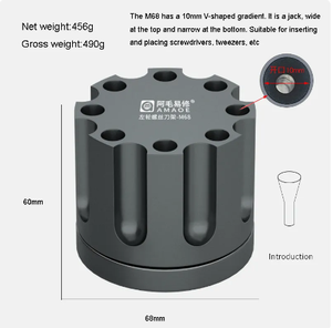 Amaoe M68 <span class=keywords><strong>porta</strong></span> cacciavite rotativo pratico pinzette coltelli finissaggio contenitore comodo telefono riparazione scatola di immagazzinaggio - Product Image 3