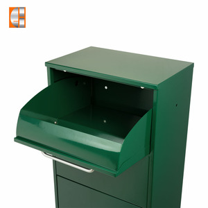 Cassetta Postale Esterna in Acciaio Zincato, Grande Cassetta per Pacchi, Cassetta Postale per Appartamenti con Supporto, Cassetta Postale Chiudibile a Chiave, Capacità 38L per Consegna Pacchi - Product Image 4