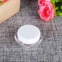 Botol Plastik Persegi Kecil Custom Grosir 3ml 5ml 7ml 9ml dengan Logo Cetak, untuk Krim, Kosmetik, Wadah Sampel