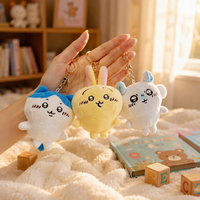 Figurines en peluche miniatures de 10 cm, Cabbage Usagi Chiikawa, en coton PP brodé, jouets en peluche anime, décoration pour sacs, porte-clés
