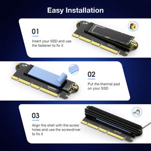 بطاقة واجهة الشبكة الأكثر مبيعًا من FIDECO بطاقة توسيع PCI Express X4 X8 X16 PCI-E x 4 64gbps إلى <span class=keywords><strong>m</strong></span>.<span class=keywords><strong>2</strong></span> nvme - Product Image 6