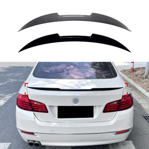 Bmw 5 Series F10 Rear Wing Spoiler Piano <b>Black</b> Carbon Fiber Texture ABS Material <b>Trunk</b> Lip 2011 2017 - Product Image 1