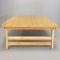 Table de camping pliable en bambou WDF pour l'extérieur, table de plage, table pliante portable, table de pique-nique en bambou pour l'extérieur