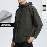 Veste bomber à capuche pour homme, vêtements de sport, toile, livraison rapide, imperméable, coupe-vent, réversible, écologique, respirante, 90% nylon, 10%