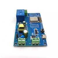 Módulo de relé WIFI inalámbrico ESP8266, 1 canal, ESP- 12F, fuente de alimentación de placa de desarrollo Wifi para cámara ESP32, 2 unidades