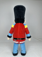 Costume de Mascotte Gonflable Soldat Casse-Noisette en Peluche de Haute Qualité pour Noël, Festival, Défilé, Tenue de Personnage de Dessin Animé Ambulant